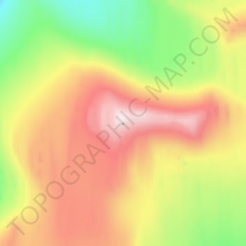 Carte topographique Barbeau Peak, altitude, relief