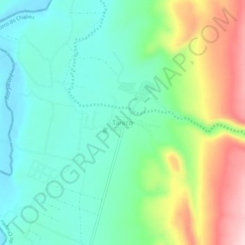 Carte topographique Tareco, altitude, relief