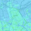 Carte topographique Zaandam, altitude, relief