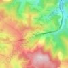 Carte topographique Montchervet, altitude, relief