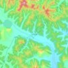 Carte topographique Suzigou, altitude, relief