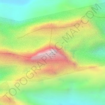 Carte topographique Trikora, altitude, relief