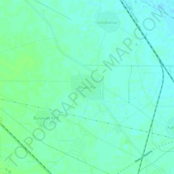 Carte topographique Bhud Pur, altitude, relief