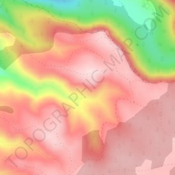 Carte topographique Hoya de la Mora, altitude, relief