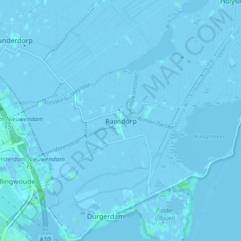 Carte topographique Ransdorp, altitude, relief