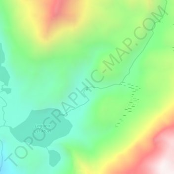 Carte topographique Cascadas del Atuel, altitude, relief