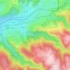 Carte topographique Cotatay, altitude, relief