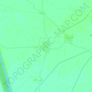 Carte topographique Winni, altitude, relief