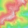 Carte topographique Le Tanet, altitude, relief