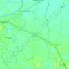 Carte topographique Kampung Gong Nering, altitude, relief