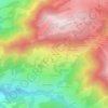 Carte topographique Sous le Rocher, altitude, relief