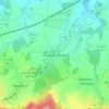 Carte topographique Gaußig - Huska, altitude, relief