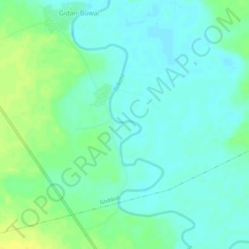 Carte topographique Rara, altitude, relief