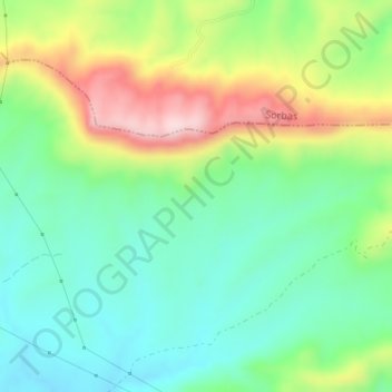 Carte topographique Pelinche, altitude, relief