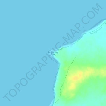 Carte topographique Gumbannge Point, altitude, relief