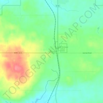 Carte topographique Sagola, altitude, relief