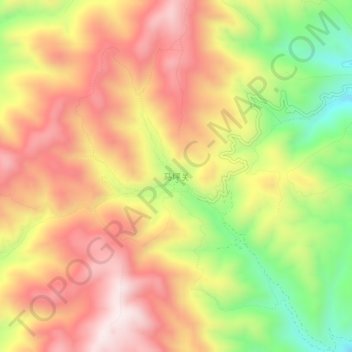 Carte topographique Mapingguan, altitude, relief