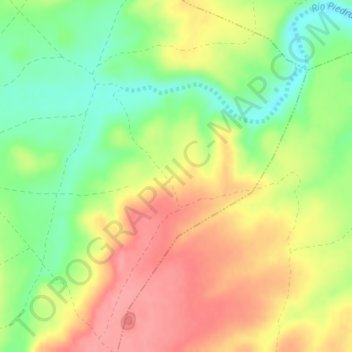 Carte topographique Loma María, altitude, relief