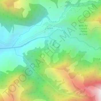 Carte topographique San Jose, altitude, relief