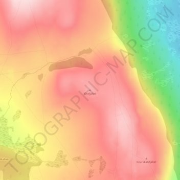Carte topographique Östfjället, altitude, relief
