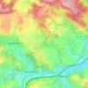 Carte topographique Hübenthal, altitude, relief