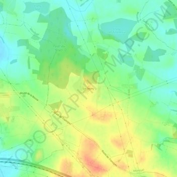 Carte topographique Le Sepey, altitude, relief