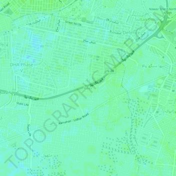 Carte topographique Keer, altitude, relief