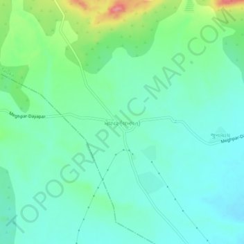 Carte topographique Meghpar (Lakhpat), altitude, relief