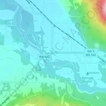 Carte topographique Nugents Corner, altitude, relief