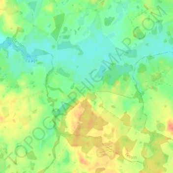 Carte topographique Wesselstorf, altitude, relief