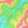 Carte topographique Super Lioran, altitude, relief