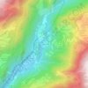 Carte topographique Les Plaines, altitude, relief