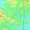 Carte topographique Rainwood, altitude, relief