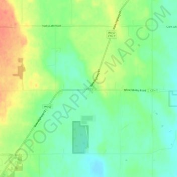 Carte topographique Valmy, altitude, relief
