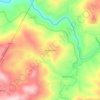 Carte topographique Mount Gilead, altitude, relief