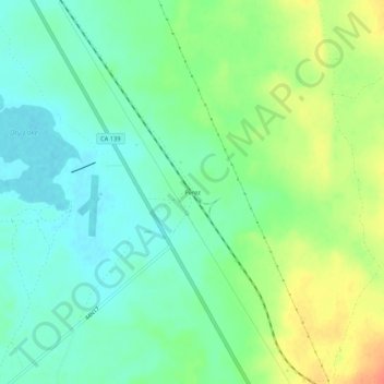 Carte topographique Perez, altitude, relief