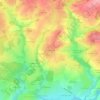 Carte topographique Montmeunier, altitude, relief