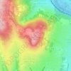Carte topographique Mont Cindre, altitude, relief