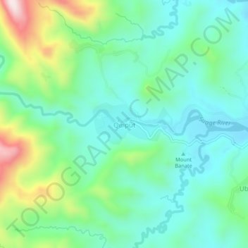 Carte topographique Quiput, altitude, relief