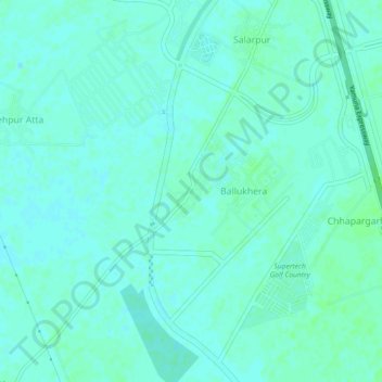 Carte topographique Munikhera, altitude, relief