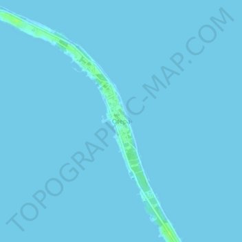 Carte topographique Otepa, altitude, relief