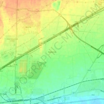 Carte topographique Betlemme, altitude, relief
