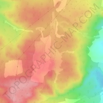 Carte topographique Los Matorrales, altitude, relief