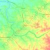 Carte topographique Chittur, altitude, relief
