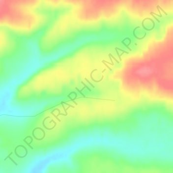 Carte topographique Tunguska event, altitude, relief