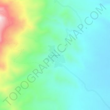 Carte topographique Kurganlı, altitude, relief