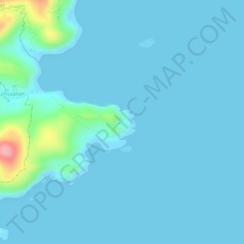 Carte topographique Binurong Point, altitude, relief