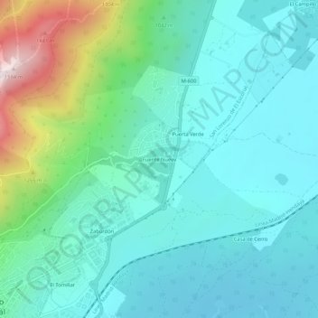 Carte topographique Fuente Nueva, altitude, relief