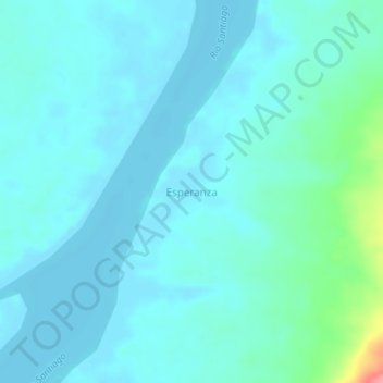 Carte topographique Esperanza, altitude, relief