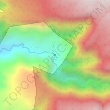 Carte topographique Piduan Falls, altitude, relief